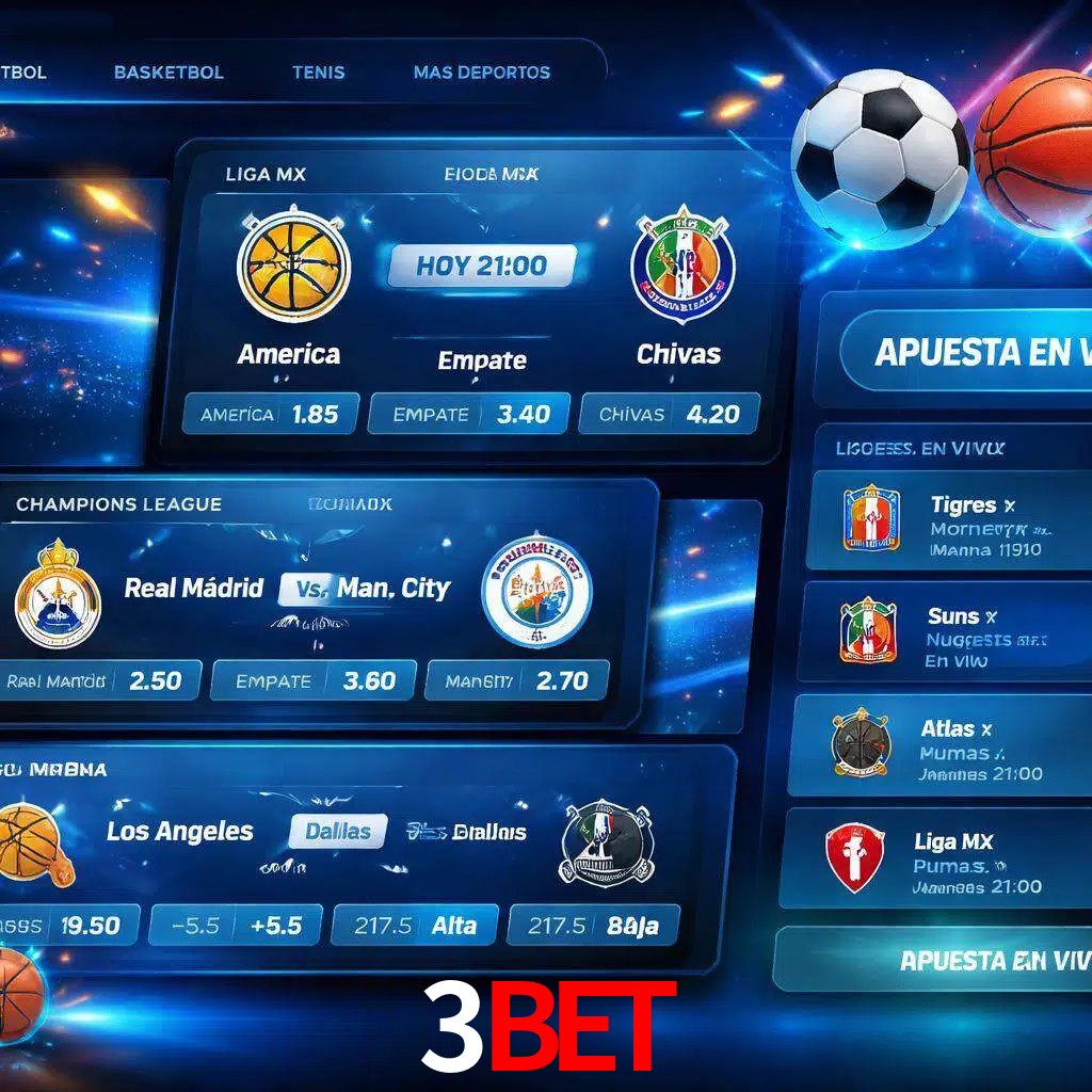 Mercados de apuestas deportivas 3BET para jugadores en México