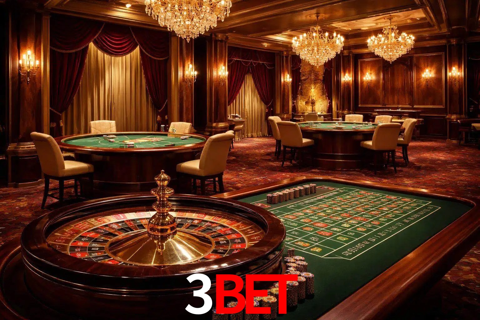 Una escena premium de mesa de casino en vivo con cartas, elementos de ruleta y un ambiente pulido de estudio de transmisión.